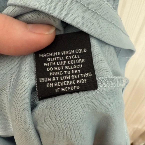 NWT🌀 Fourteen Twelve light blue lace babydoll mini dress - Picture 10 of 10